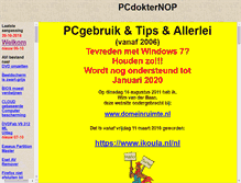 Tablet Screenshot of pcdokternop.nl